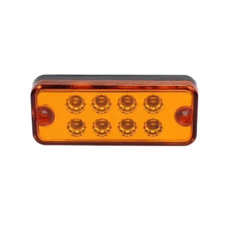 Оранжев LED Габарит / Светлина / Токос, с 8 диода - 12V - 99mm x 40mm - 0