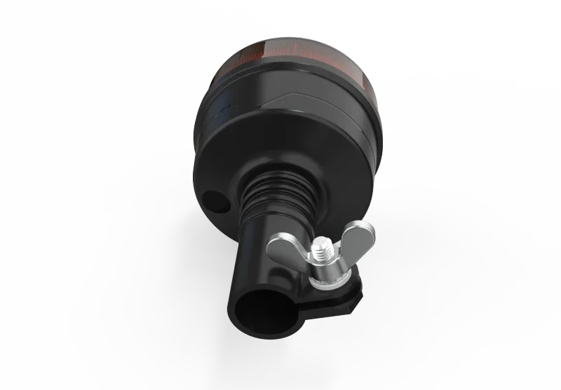 19W LED ЛЕД Аварийна Сигнална Лампа Маяк Буркан 30 Диода Оранжева Жълта 12V - 24V за монтаж на тръба - 4