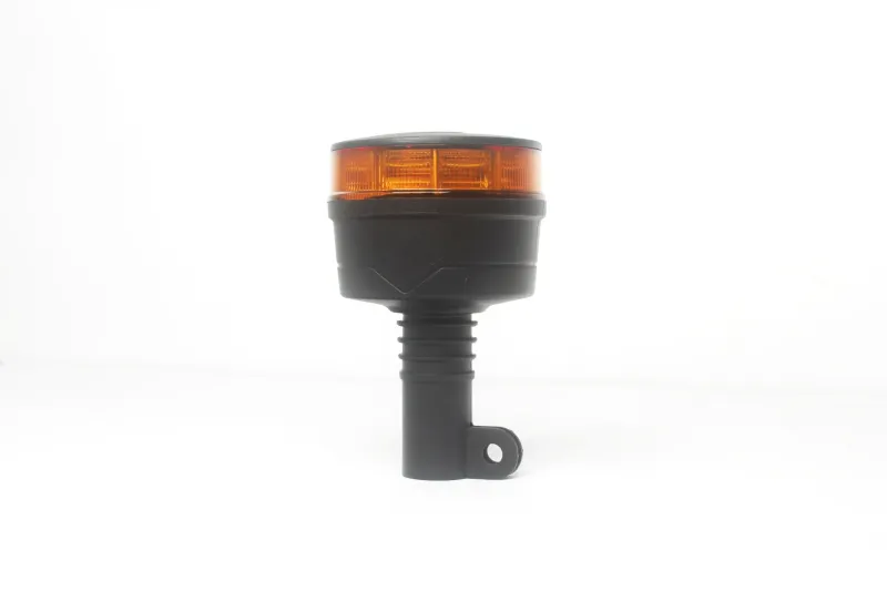 19W LED ЛЕД Аварийна Сигнална Лампа Маяк Буркан 30 Диода Оранжева Жълта 12V - 24V за монтаж на тръба - 5