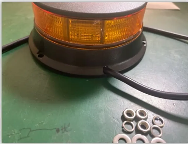 19W Лед Led Диодна Въртяща се Сигнална Аварийна Лампа Маяк Буркан за Пътна Помощ Платформа 12V - 24V - 3
