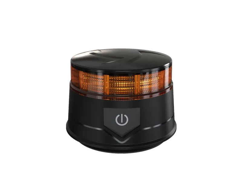 14W Лед Led Безжична Диодна Въртяща се Сигнална Аварийна Лампа Маяк Буркан с Магнит и Вендуза за Пътна Помощ Платформа и др.12V - 24V - 3