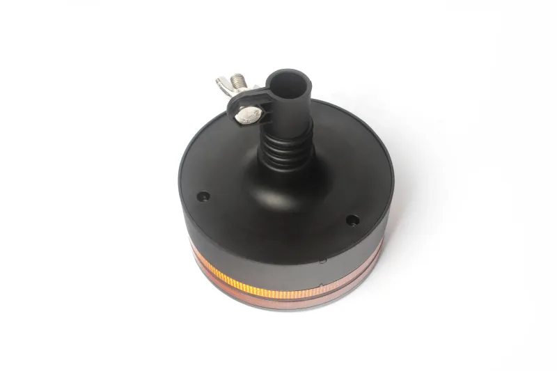 25W LED ЛЕД Аварийна Сигнална Лампа Маяк Буркан Двуредов с 50 Диода Оранжева Жълта 12V - 24V за монтаж на тръба - 3