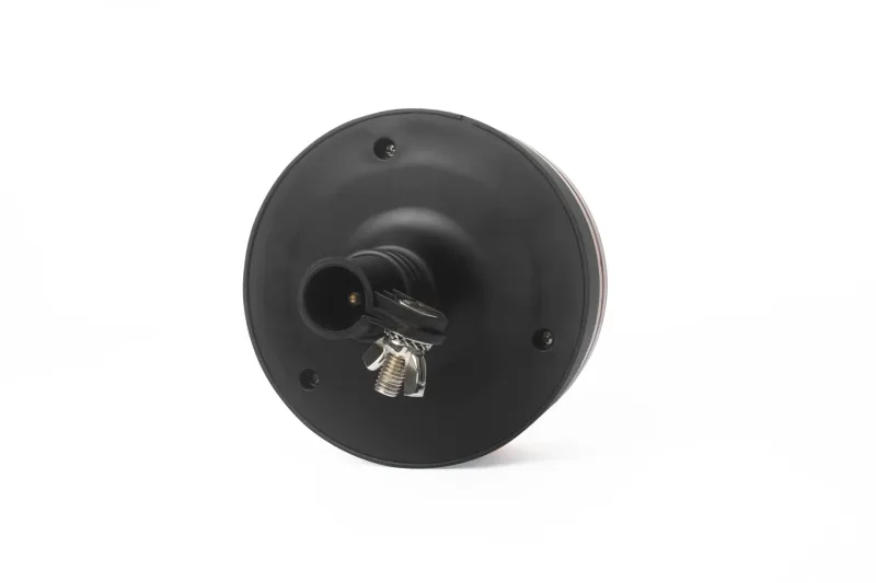 25W LED ЛЕД Аварийна Сигнална Лампа Маяк Буркан Двуредов с 50 Диода Оранжева Жълта 12V - 24V за монтаж на тръба - 5