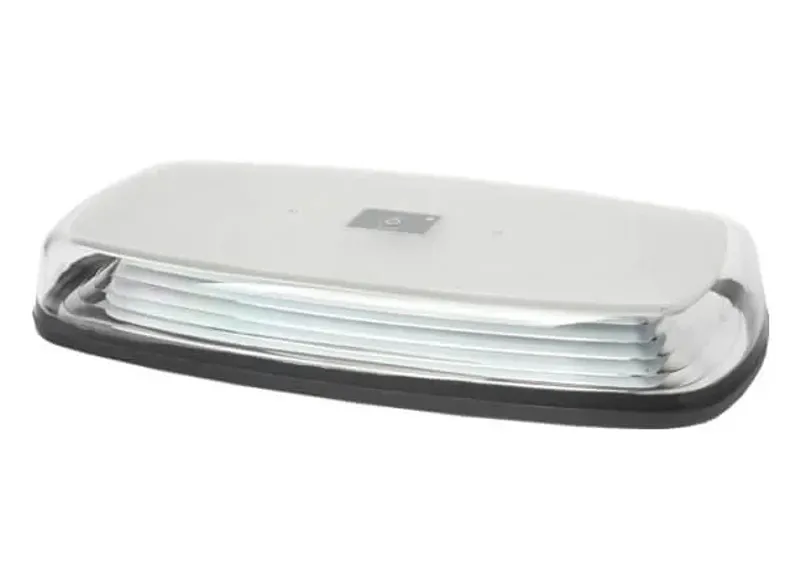 Wireless Безжична Лед Led Блиц Аварийна Сигнална Лампа Маяк с презареждаща се батерия с магнит 12V - 24V за пътна помощ платформа агро техника и др. - 6