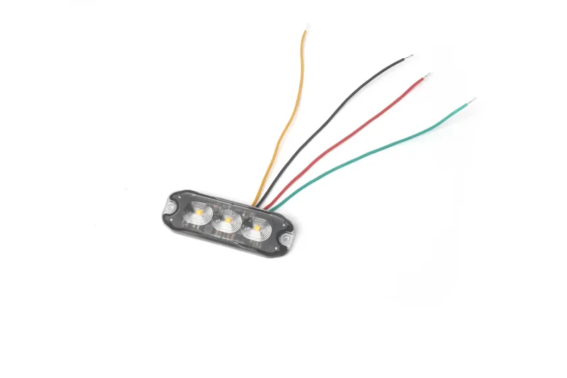 12-24V LED ЛЕД Жълта Аварийна Лампа Блиц Светлина Мигаща За Пътна Помощ Платформа с 4 режима - 3