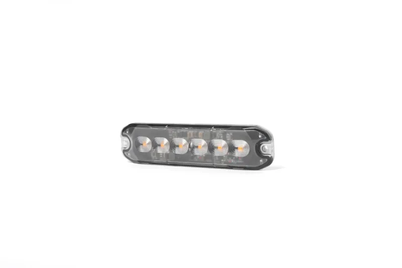 6 LED ЛЕД Жълта Аварийна Лампа Блиц Светлина Мигаща За Пътна Помощ Платформа и др. 10W с 8 режима 8х3 cm. 12-24V - 2