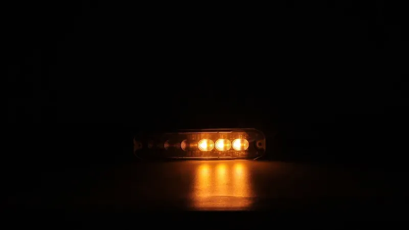 12 LED ЛЕД Комбинирана Жълто-Бяло Аварийна Лампа Блиц Светлина Мигаща За Пътна Помощ Платформа и др. 12-24V - 1