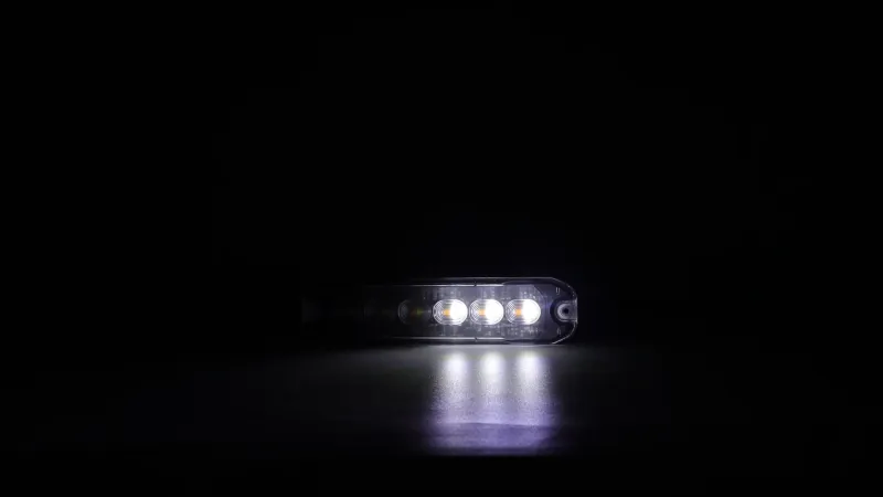 12 LED ЛЕД Комбинирана Жълто-Бяло Аварийна Лампа Блиц Светлина Мигаща За Пътна Помощ Платформа и др. 12-24V - 2