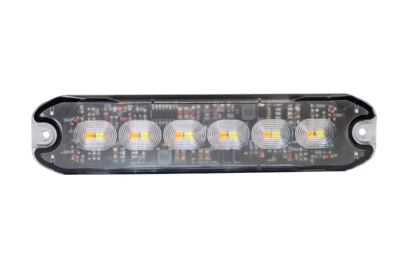 12 LED ЛЕД Комбинирана Жълто-Бяло Аварийна Лампа Блиц Светлина Мигаща За Пътна Помощ Платформа и др. 12-24V - 5