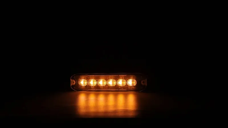 12 LED ЛЕД Комбинирана Жълто-Бяло Аварийна Лампа Блиц Светлина Мигаща За Пътна Помощ Платформа и др. 12-24V - 7