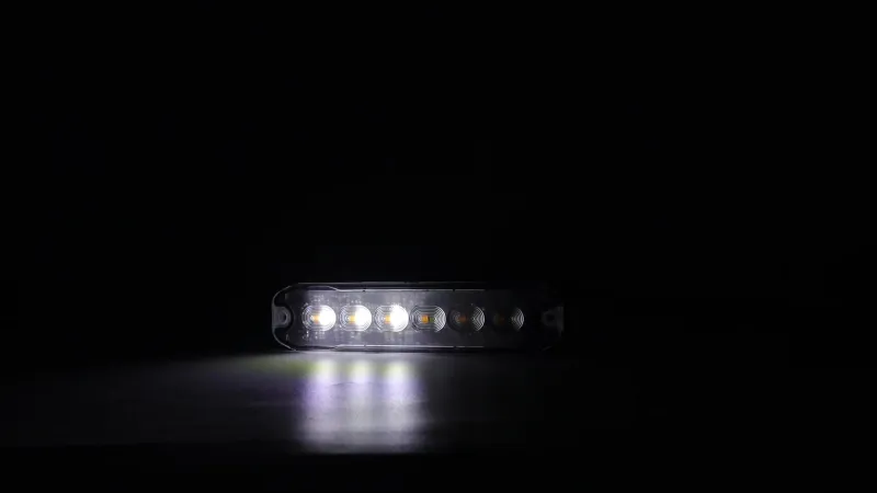 12 LED ЛЕД Комбинирана Жълто-Бяло Аварийна Лампа Блиц Светлина Мигаща За Пътна Помощ Платформа и др. 12-24V - 9