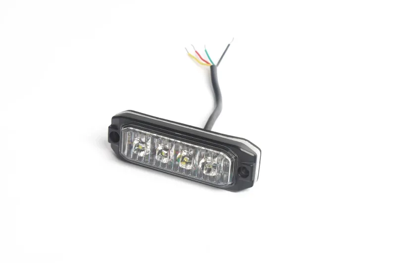 4 LED ЛЕД Жълта Аварийна Сигнална Лампа Блиц Светлина Мигаща За Пътна Помощ Платформа и др. 12-24V - 2