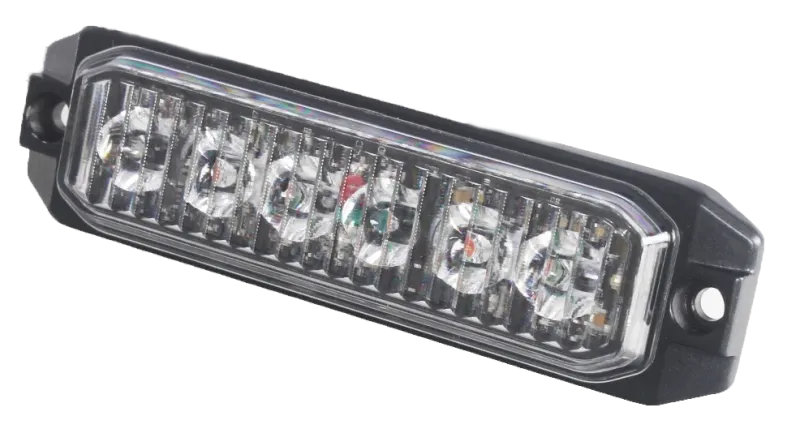 6 LED Блиц Светлина Мигаща Аварийна Лампа За Пътна Помощ Жълта 12V - 24V - 3