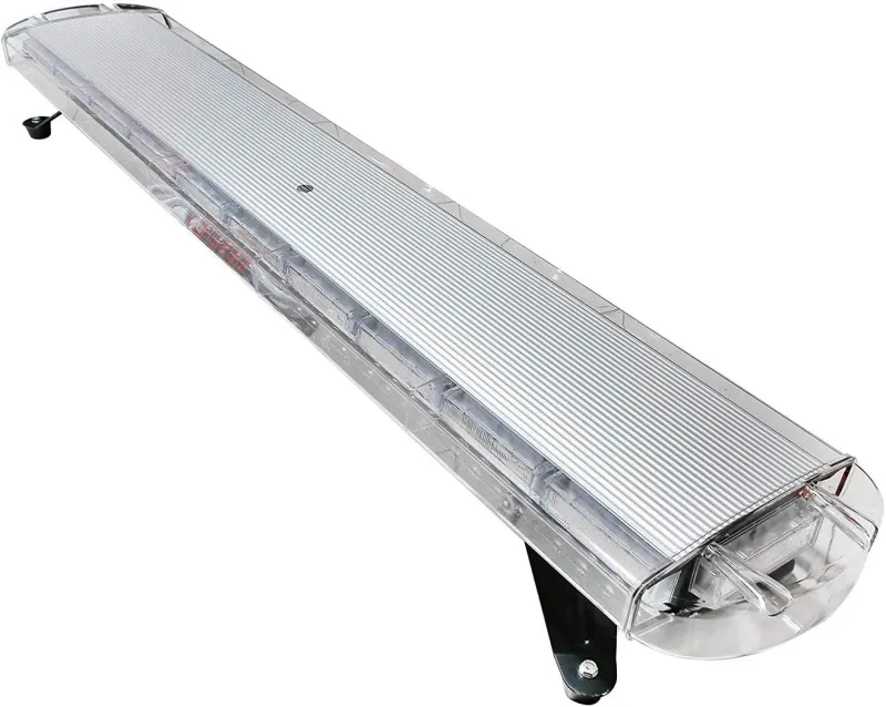 12V 24V Лед Led Диодна Мощна Аварийна Сигнална Лампа Буркан с Магнит 130 см 10 режина Бяло Стъкло За Пътна Помощ Платформа Снегорин и др. - 1