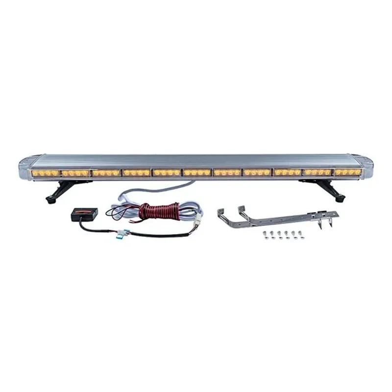 12V 24V Лед Led Диодна Мощна Аварийна Сигнална Лампа Буркан с Магнит 130 см 10 режина Бяло Стъкло За Пътна Помощ Платформа Снегорин и др. - 11