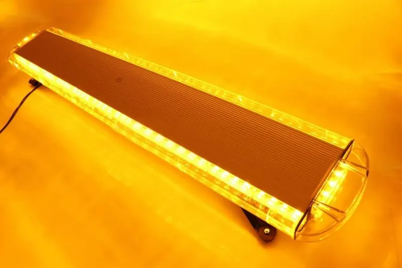 12V 24V Лед Led Диодна Мощна Аварийна Сигнална Лампа Буркан с Магнит 130 см 10 режина Бяло Стъкло За Пътна Помощ Платформа Снегорин и др. - 13