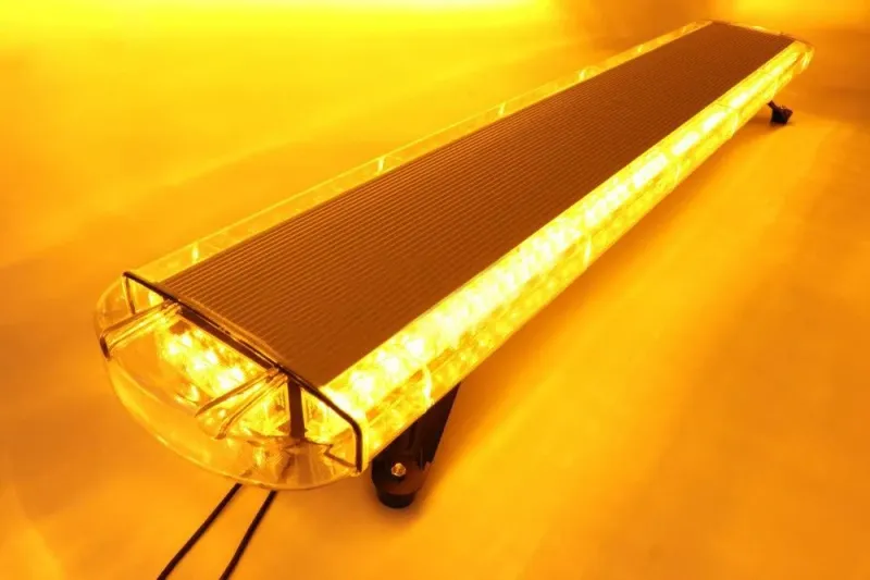 12V 24V Лед Led Диодна Мощна Аварийна Сигнална Лампа Буркан с Магнит 130 см 10 режина Бяло Стъкло За Пътна Помощ Платформа Снегорин и др. - 10