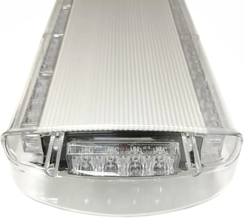 12V 24V Лед Led Диодна Мощна Аварийна Сигнална Лампа Буркан 140 см 10 режина Бяло Стъкло За Пътна Помощ Платформа Снегорин и др. - 6