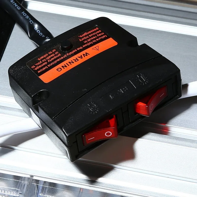 12V 24V Лед Led Диодна Мощна Аварийна Сигнална Лампа Буркан 140 см 10 режина Бяло Стъкло За Пътна Помощ Платформа Снегорин и др. - 9