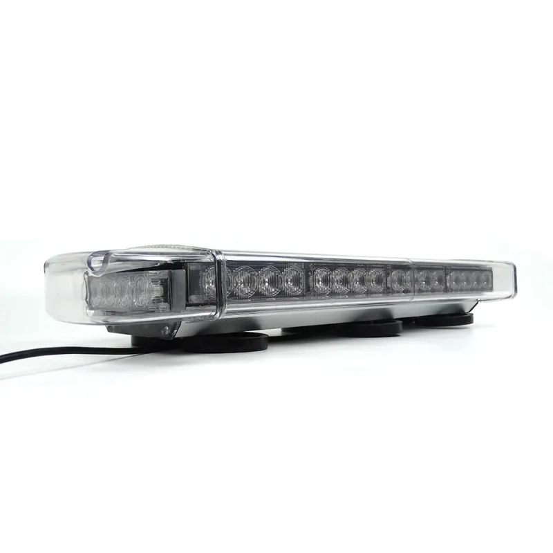 55 см 40 LED ЛЕД мощна аварийна диодна сигнална лампа блиц с магнити 12-24V 10 режима на работа жълта оранжева светлина E-Mark Е9 за пътна помощ платформа снегорин багер и др. - 2