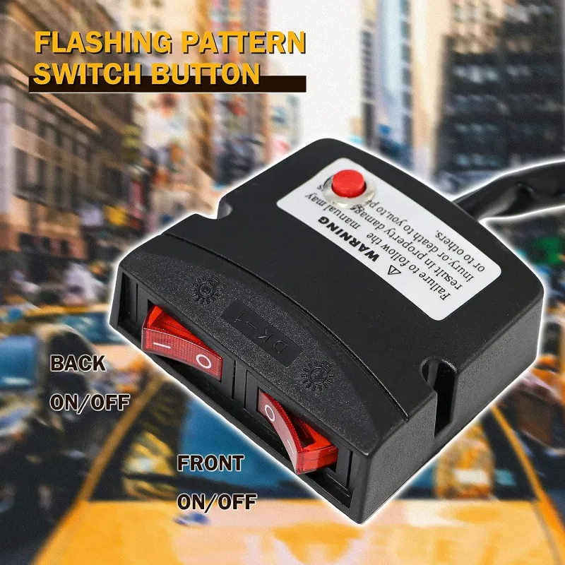 96.5 см 72 LED ЛЕД 72W мощна аварийна диодна сигнална лампа блиц 12-24V 15 режима на работа жълта оранжева светлина E-Mark Е9 за пътна помощ платформа снегорин багер и др. - 11