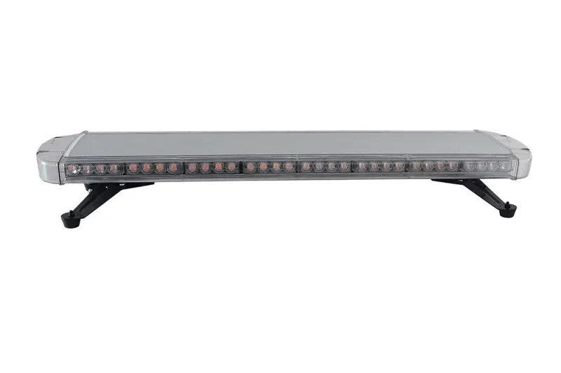 96.5 см 72 LED ЛЕД 72W мощна аварийна диодна сигнална лампа блиц 12-24V 15 режима на работа жълта оранжева светлина E-Mark Е9 за пътна помощ платформа снегорин багер и др. - 2