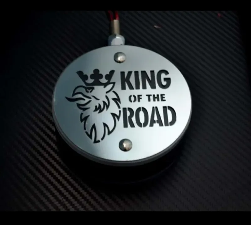Комплект от 2бр Светодиодни LED Лед Габарити Обеци 24V бяло-червено King - 1