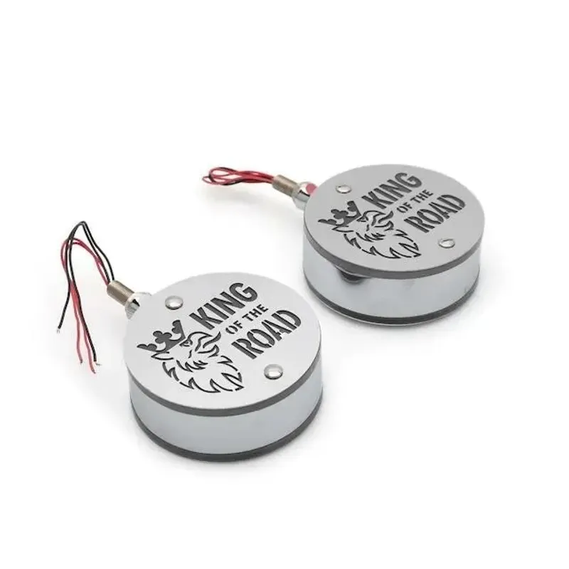 Комплект от 2бр Светодиодни LED Лед Габарити Обеци 24V бяло-червено King - 4