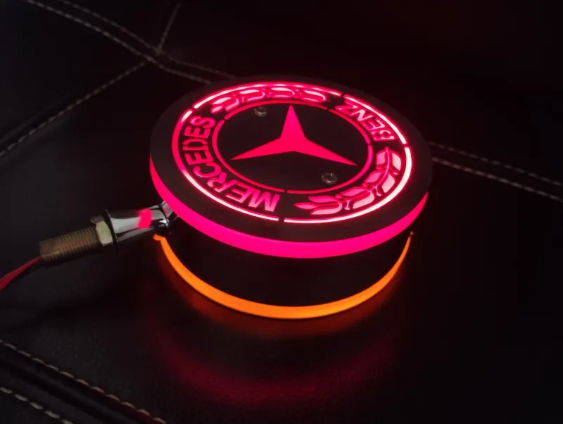 Комплект от 2бр Светодиодни LED Лед Габарити Обеци 24V оранжево-червено Mer - 2