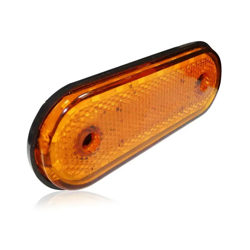 LED Габарит Със Стойка, Червен или Жълт Цвят, Маркер, 20 Диода, 12V - 24V - 12