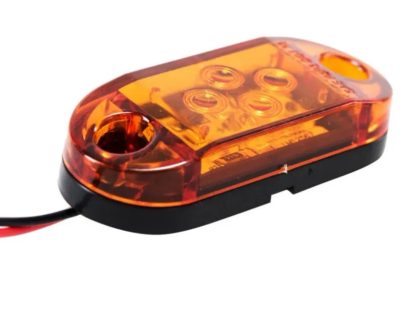 LED Габарит, Бял, Червен, Жълт, Маркер, 4 SMD Диода, 12V - 24V - 7