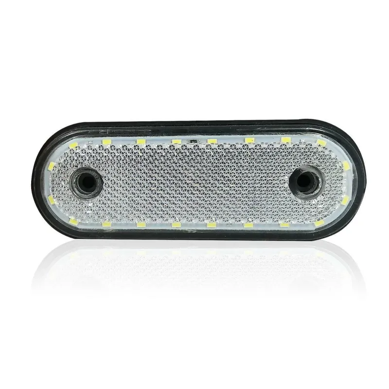 LED Габарит, Маркер, Токос - Бял, Червен, Жълт, 20 Диода - 12V - 24V - за камион бус, ван, каравана, платформа, кемпер - 11