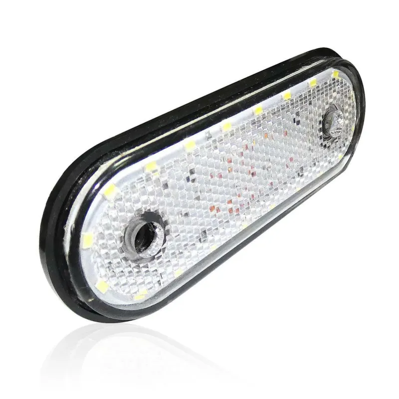 LED Габарит, Маркер, Токос - Бял, Червен, Жълт, 20 Диода - 12V - 24V - за камион бус, ван, каравана, платформа, кемпер - 13