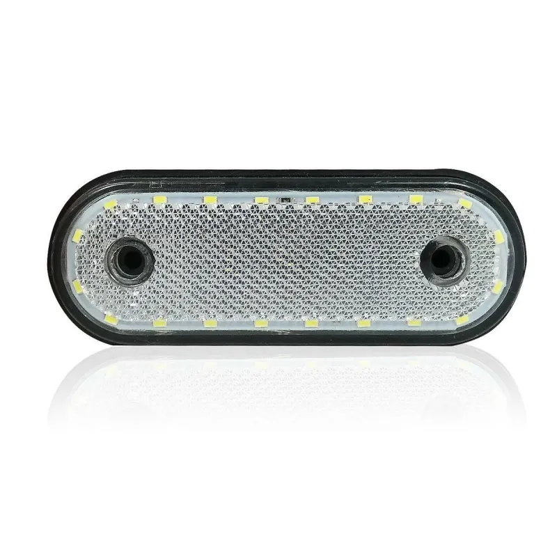 LED Габарит, Маркер, Токос - Бял, Червен, Жълт, 20 Диода - 12V - 24V - за камион бус, ван, каравана, платформа, кемпер - 10
