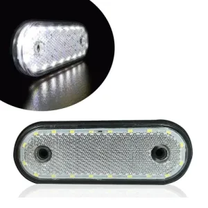 Бял LED Габарит, 20 Диода - 24V
