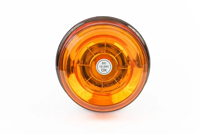LED Лед Диодна Аварийна Сигнална Лампа Маяк Буркан 12/24V , Блиц, Slim, E-Mark, 12 SMD - 3