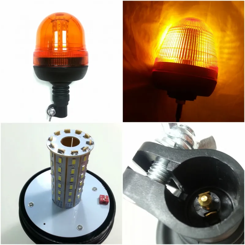 LED ЛЕД Аварийна/сигнална лампа Маяк буркан 12/24V MAR708 - 1