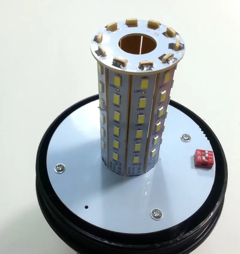 LED ЛЕД Аварийна/сигнална лампа Маяк буркан 12/24V MAR708 - 2