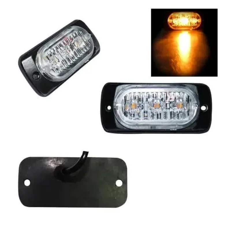 3 LED Аварийна Лампа За Пътна Помощ, Жълта Блиц Светлина, Мигаща! MAR749 - 6