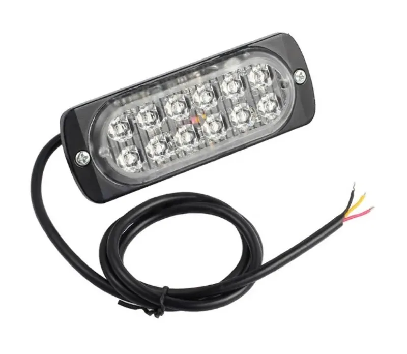 12 LED ЛЕД Аварийна Лампа За Пътна Помощ, Жълта Блиц Светлина, Мигаща! - 2
