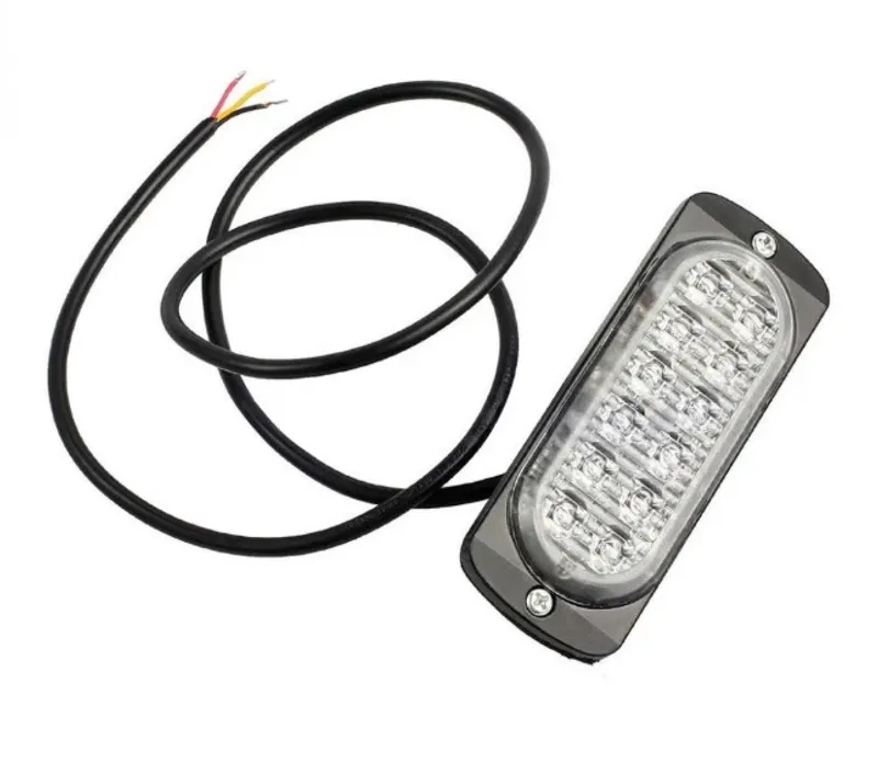 12 LED ЛЕД Аварийна Лампа За Пътна Помощ, Жълта Блиц Светлина, Мигаща! - 3