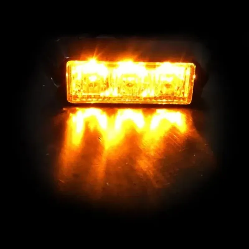 3 LED Аварийна Лампа За Пътна Помощ, Жълта Блиц Светлина, Мигаща! MAR751 - 8