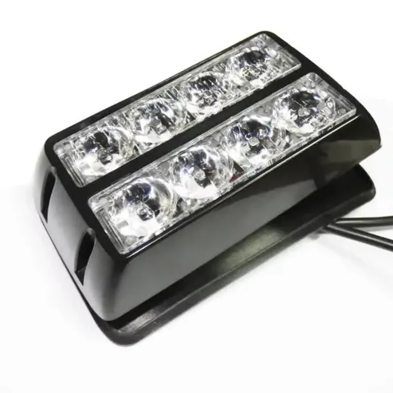 8 LED Аварийна Лампа За Пътна Помощ, Жълта Блиц Светлина, Мигаща! - 1