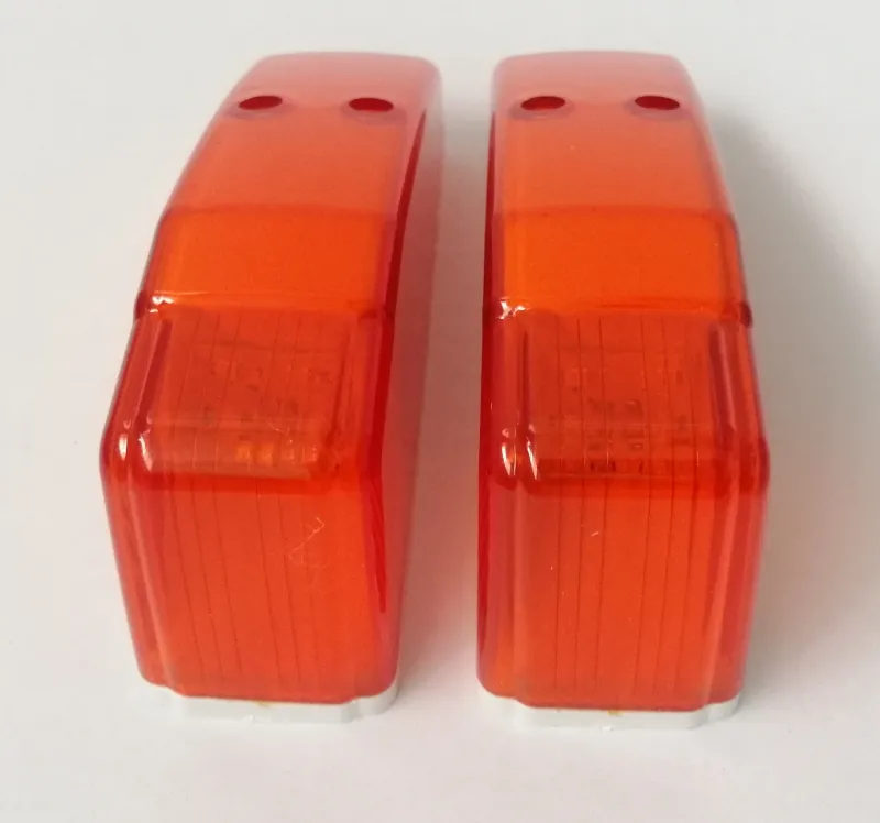 ЛЕД LED Светодиоден оранжев жълт габарит за кабина на камион 12V - 24V за таван 14 х 4 х 6 cm - 3