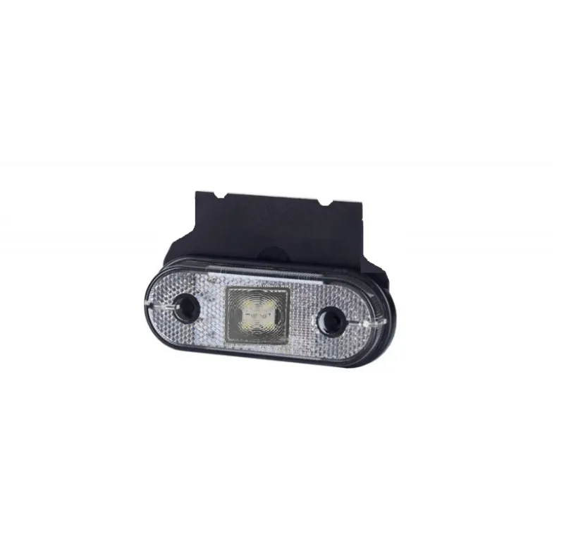 LED ЛЕД Светодиоден Водоустойчив Бял Габарит Маркер Токос 12 - 24V за камион бус ван пикап ремарке каравана платформа и др. 120 x 46 mm - 0