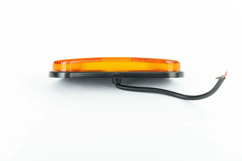 1 брой 12-24V LED Диоден Маркер Токос Габарит Светлина За Камион Ремарке Платформа Оранжев - 6
