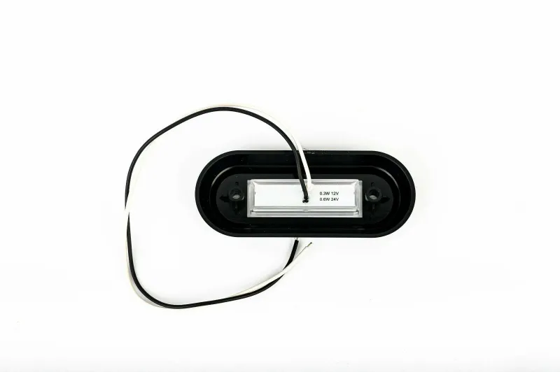 LED Диоден Вграден Страничен Габарит, Маркер, Токос Бял12-24V за камион, бус, ван, платформа, ремарке Е-марк Е9 - 1