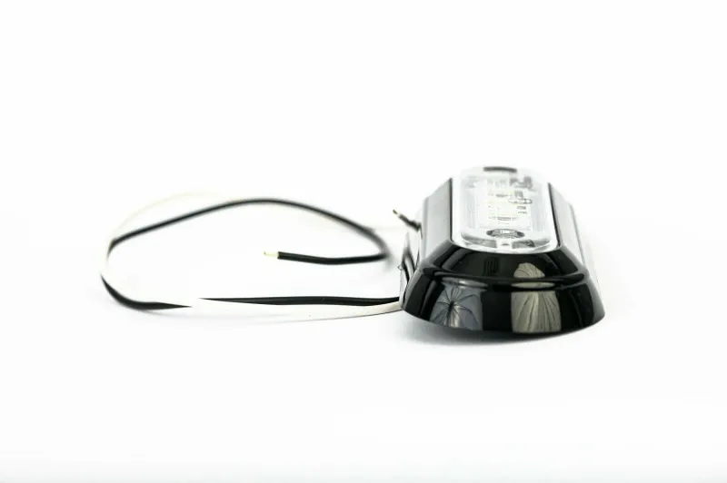 LED Диоден Вграден Страничен Габарит, Маркер, Токос Бял12-24V за камион, бус, ван, платформа, ремарке Е-марк Е9 - 4