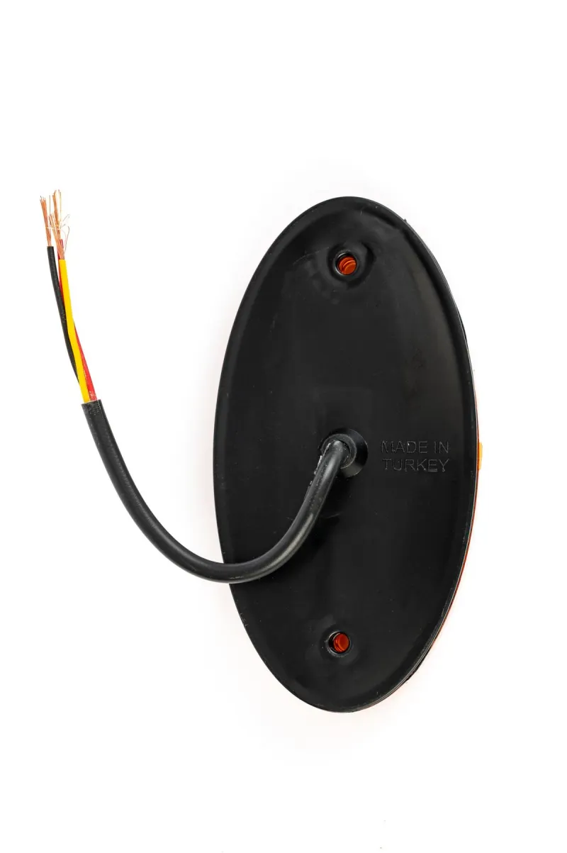 LED Светодиоден Габарит, 116mm x 60mm, Оранжев, Жълт, Неон Ефект, Три Функции,12V-24V - 6