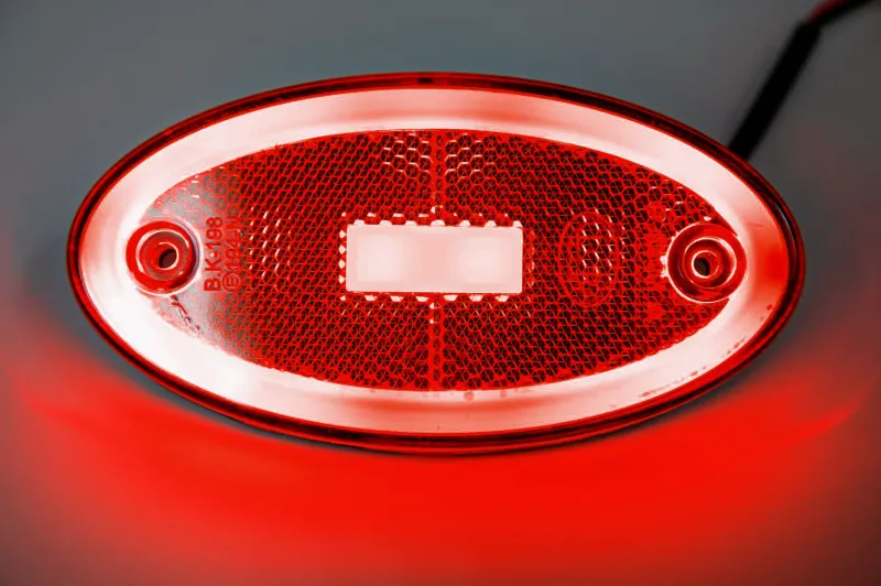 LED Светодиоден Габарит, 116mm x 60mm, Червен, Неон Ефект, Три Функции,12V-24V - 4
